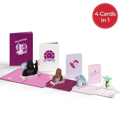 Lovepop Valentine'S Day 2/14|Him|Star Wars™ Valentine's Day 4-in-1 Nesting Card
