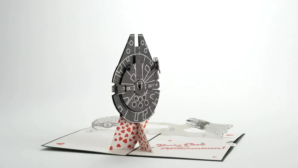Lovepop Greeting Cards|Anniversary|Star Wars™ You're One in a Millennium Pop-Up Card
