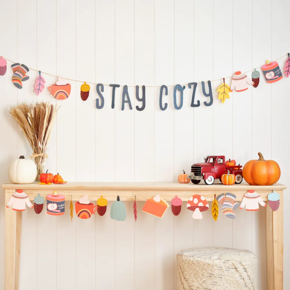 Lovepop Decor|Stay Cozy Fall Garlands 8ft (2-pack)