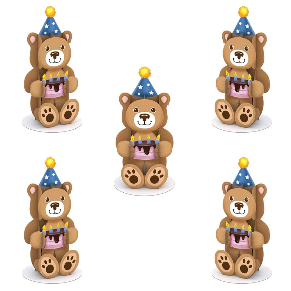 Lovepop Pop-Up Stickers|Kids|Stickerpop™: Birthday Bear (5-Pack)