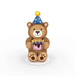 Lovepop Pop-Up Stickers|Kids|Stickerpop™: Birthday Bear (5-Pack)