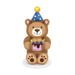 Lovepop Pop-Up Stickers|Kids|Stickerpop™: Birthday Bear (5-Pack)