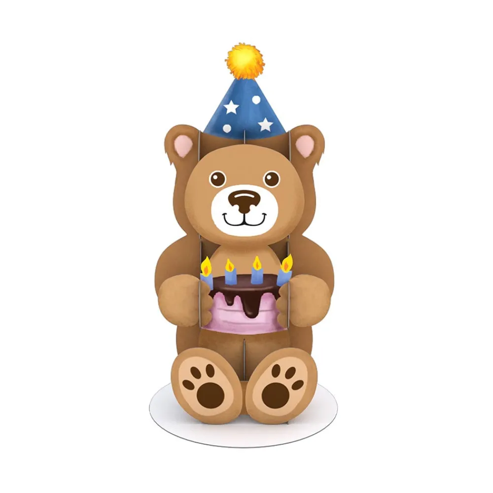 Lovepop Pop-Up Stickers|Kids|Stickerpop™: Birthday Bear (5-Pack)