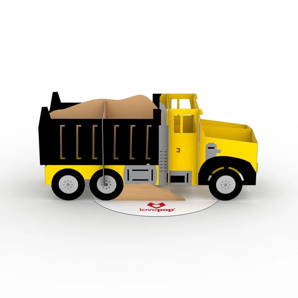 Lovepop Pop-Up Stickers|Kids|Stickerpop™: Dump Truck (1-Pack)