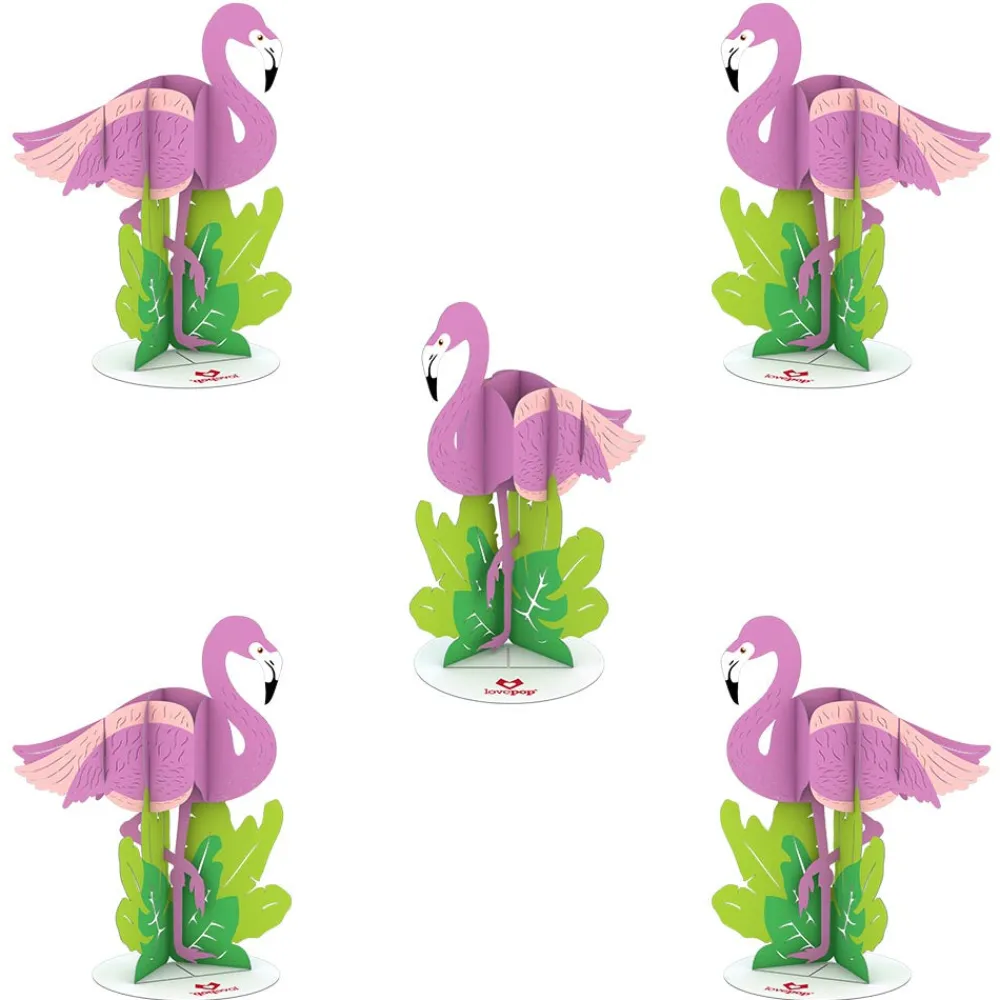 Lovepop Pop-Up Stickers|Kids|Stickerpop™: Flamingo (5-Pack)