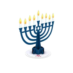 Lovepop Pop-Up Stickers|Hanukkah 12/14|Stickerpop™: Hanukkah Menorah (1-Pack)