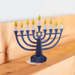 Lovepop Pop-Up Stickers|Hanukkah 12/14|Stickerpop™: Hanukkah Menorah (5-Pack)