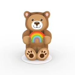 Lovepop Pop-Up Stickers|Kids|Stickerpop™: Rainbow Bear (5-Pack)