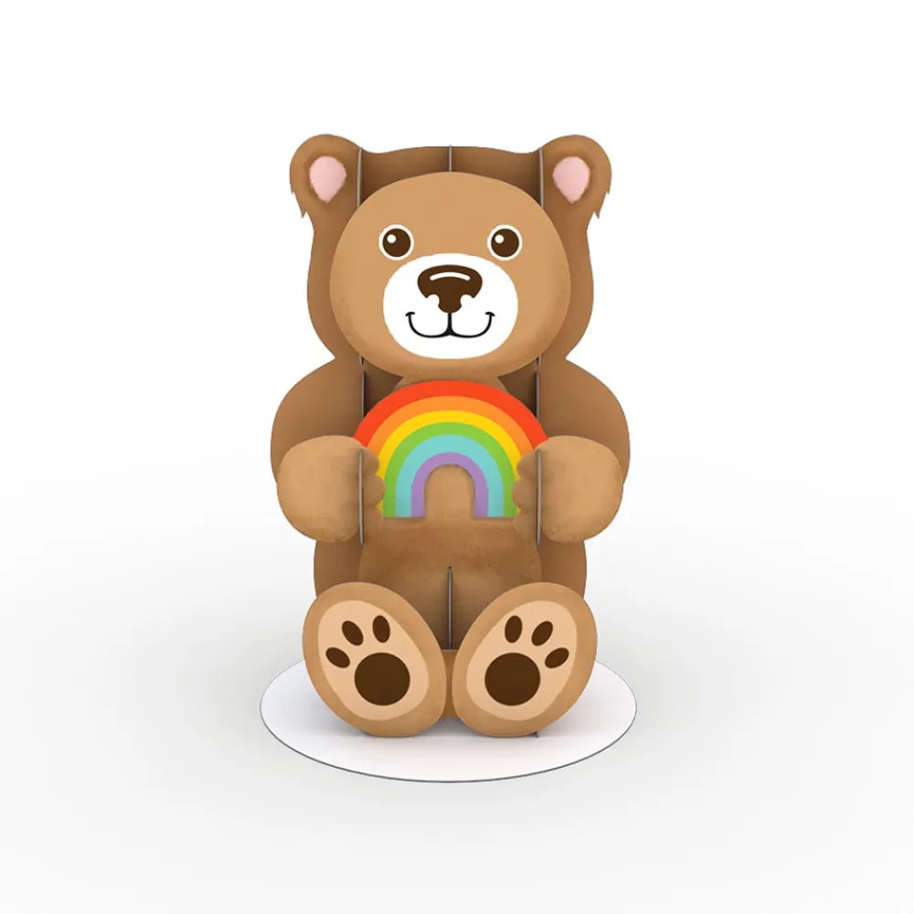 Lovepop Pop-Up Stickers|Kids|Stickerpop™: Rainbow Bear (5-Pack)