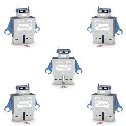 Lovepop Pop-Up Stickers|Kids|Stickerpop™: Robot (5-Pack)