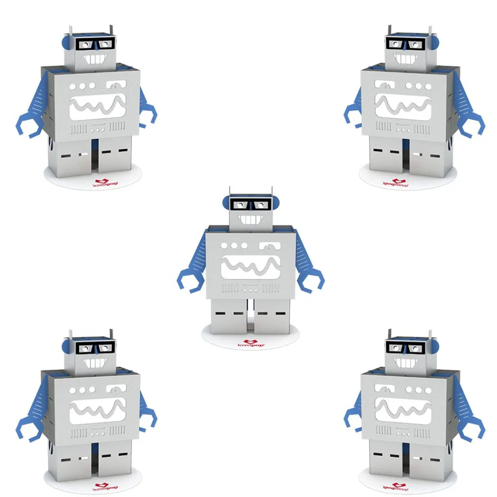 Lovepop Pop-Up Stickers|Kids|Stickerpop™: Robot (5-Pack)