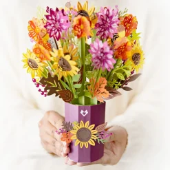 Lovepop Pop-Up Bouquets|Card & Gift Bundles|Sunflower & Fall Gnome Bundle