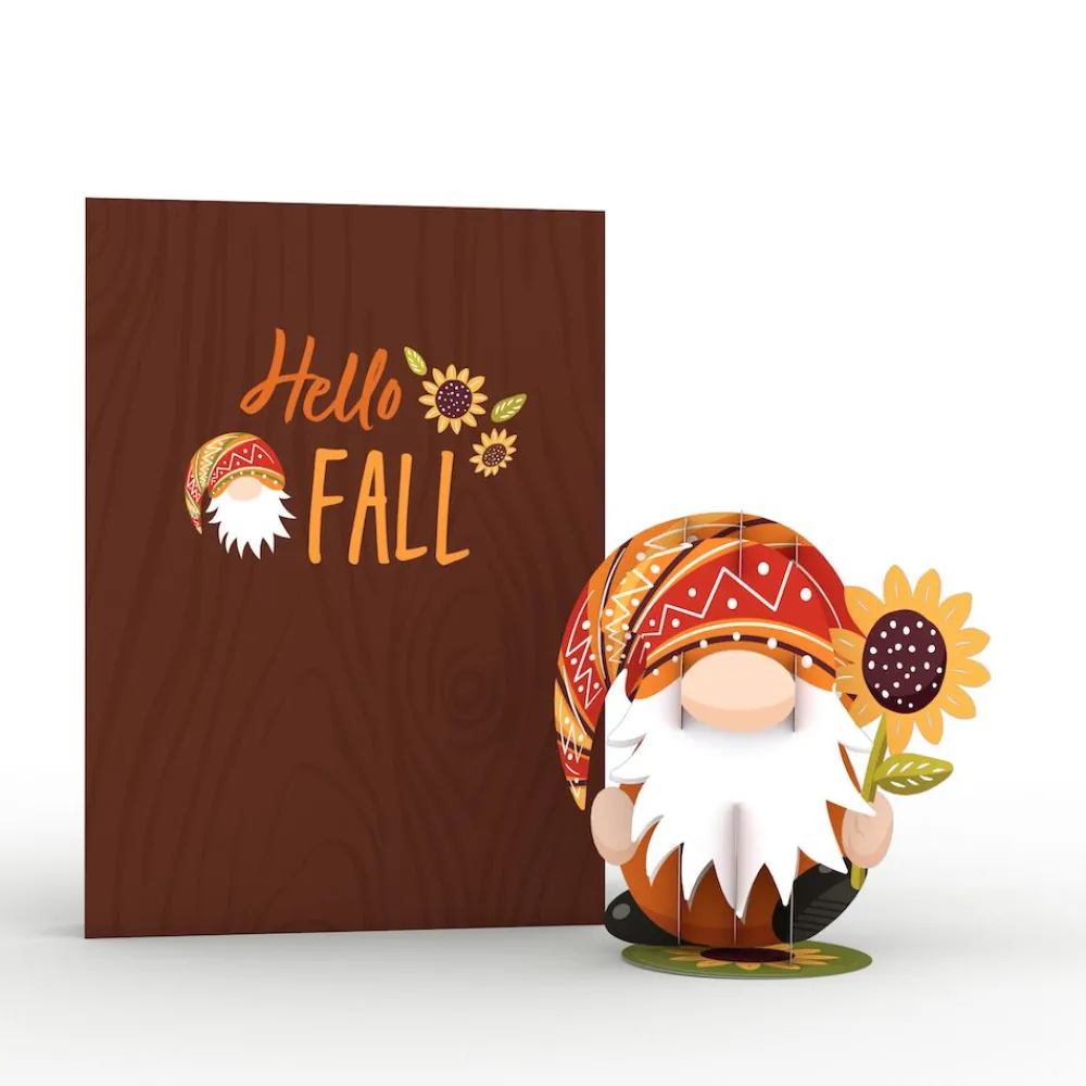 Lovepop Pop-Up Bouquets|Card & Gift Bundles|Sunflower & Fall Gnome Bundle