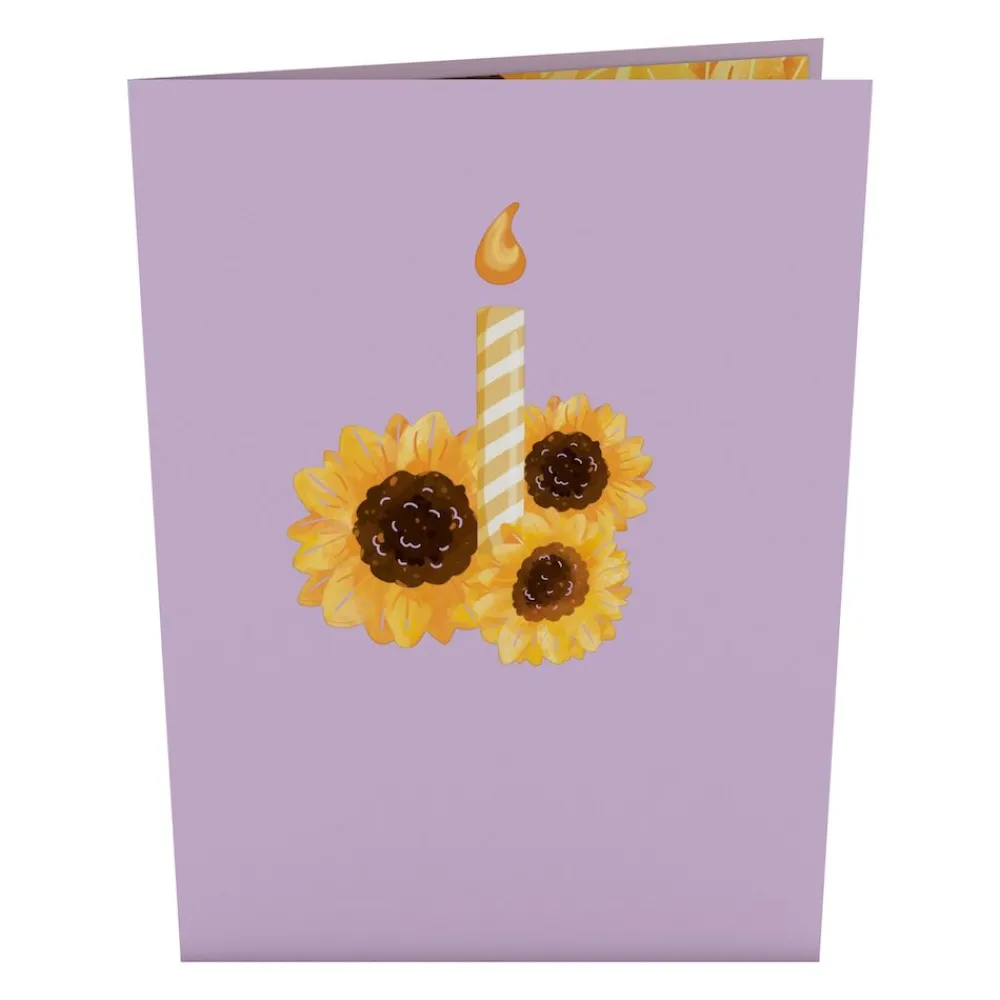 Lovepop Greeting Cards|Birthday|Sunflower Birthday Cake Slice Pop-Up Card