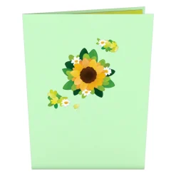 Lovepop Pop-Up Bouquets|Card & Gift Bundles|Sunflower Butterfly Bundle