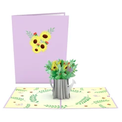 Lovepop Greeting Cards|Birthday|Sunflower Watering Can Pop-Up Card