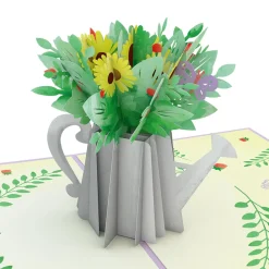 Lovepop Greeting Cards|Birthday|Sunflower Watering Can Pop-Up Card