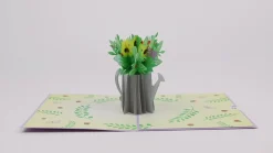 Lovepop Greeting Cards|Birthday|Sunflower Watering Can Pop-Up Card