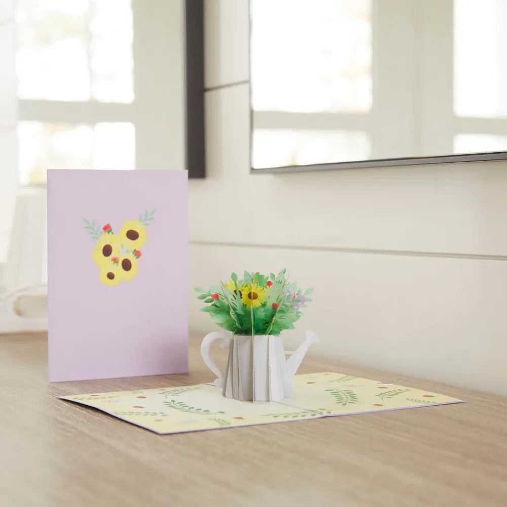 Lovepop Greeting Cards|Birthday|Sunflower Watering Can Pop-Up Card