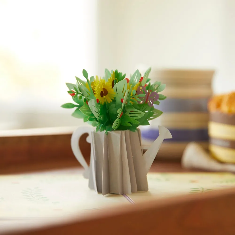 Lovepop Greeting Cards|Birthday|Sunflower Watering Can Pop-Up Card