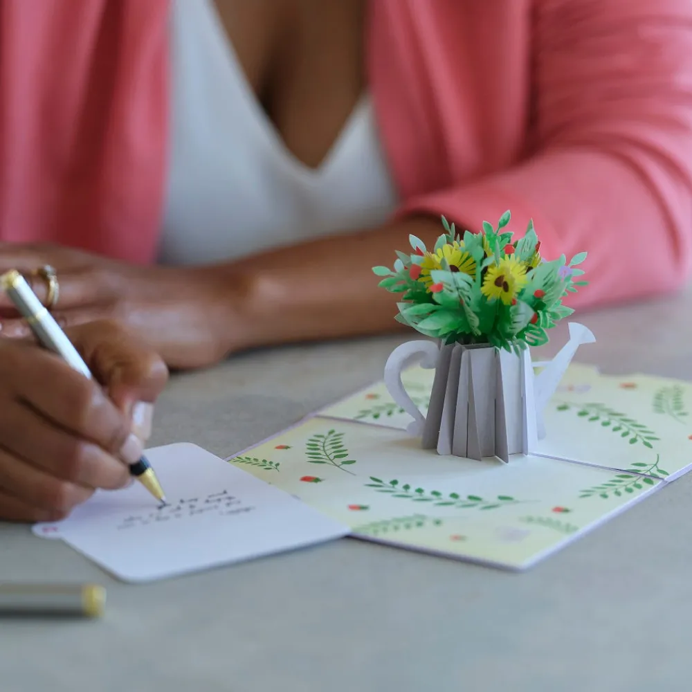 Lovepop Greeting Cards|Birthday|Sunflower Watering Can Pop-Up Card