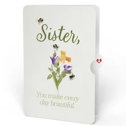 Lovepop Pop-Up Bouquets|Birthday|Sweet Birthday Wishes Bouquet and Sentiment Set for Sister