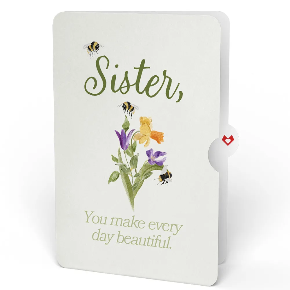 Lovepop Pop-Up Bouquets|Birthday|Sweet Birthday Wishes Bouquet and Sentiment Set for Sister