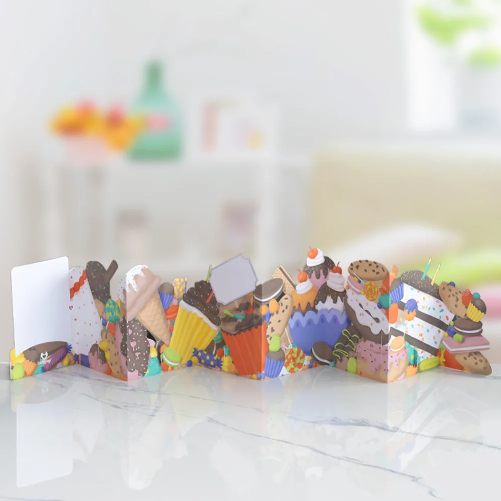 Lovepop Decor|Birthday|Sweet Birthday Wishes Loooooong Card™ (Expands to 2 feet)