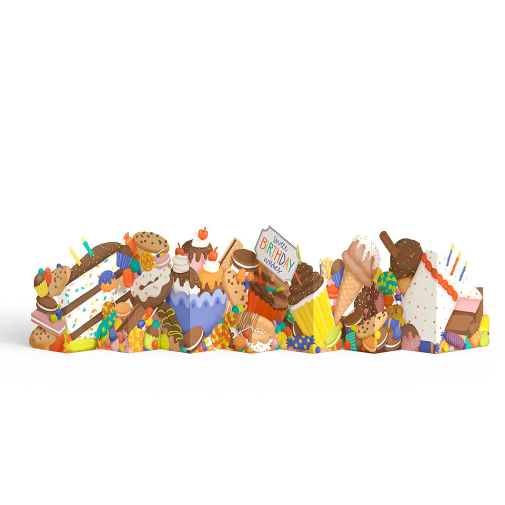 Lovepop Decor|Birthday|Sweet Birthday Wishes Loooooong Card™ (Expands to 2 feet)