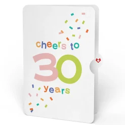 Lovepop Pop-Up Bouquets|Birthday|Sweet 30th Birthday Wishes Bouquet and Confetti Cake Sentiment Set