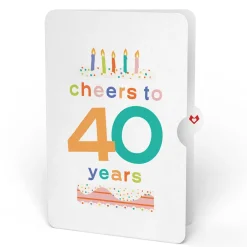 Lovepop Pop-Up Bouquets|Sweet 40th Birthday Wishes Bouquet and Confetti Cake Sentiment Set