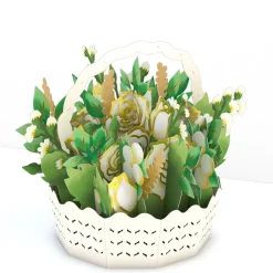 Lovepop Sympathy|Sympathy Flower Basket: Paperpop® Card