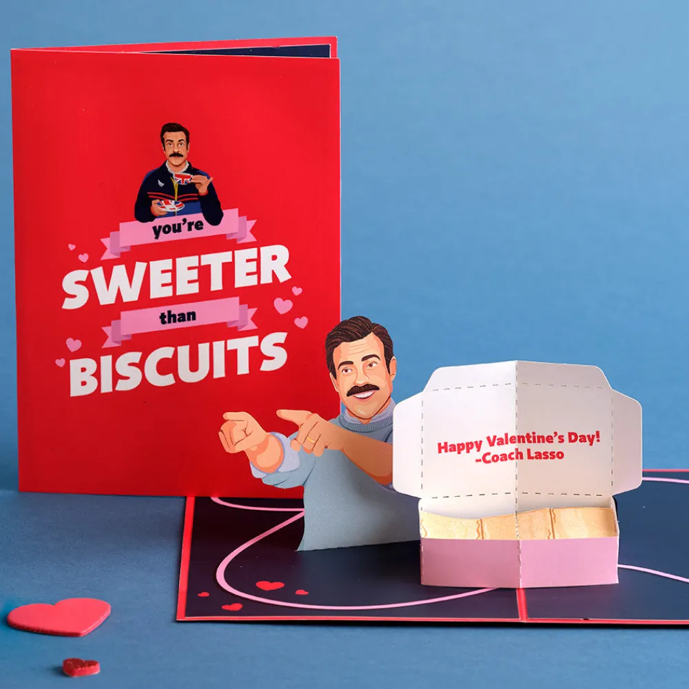 Lovepop Valentine'S Day 2/14|Ted Lasso|Ted Lasso Sweeter Than Biscuits Pop-Up Card