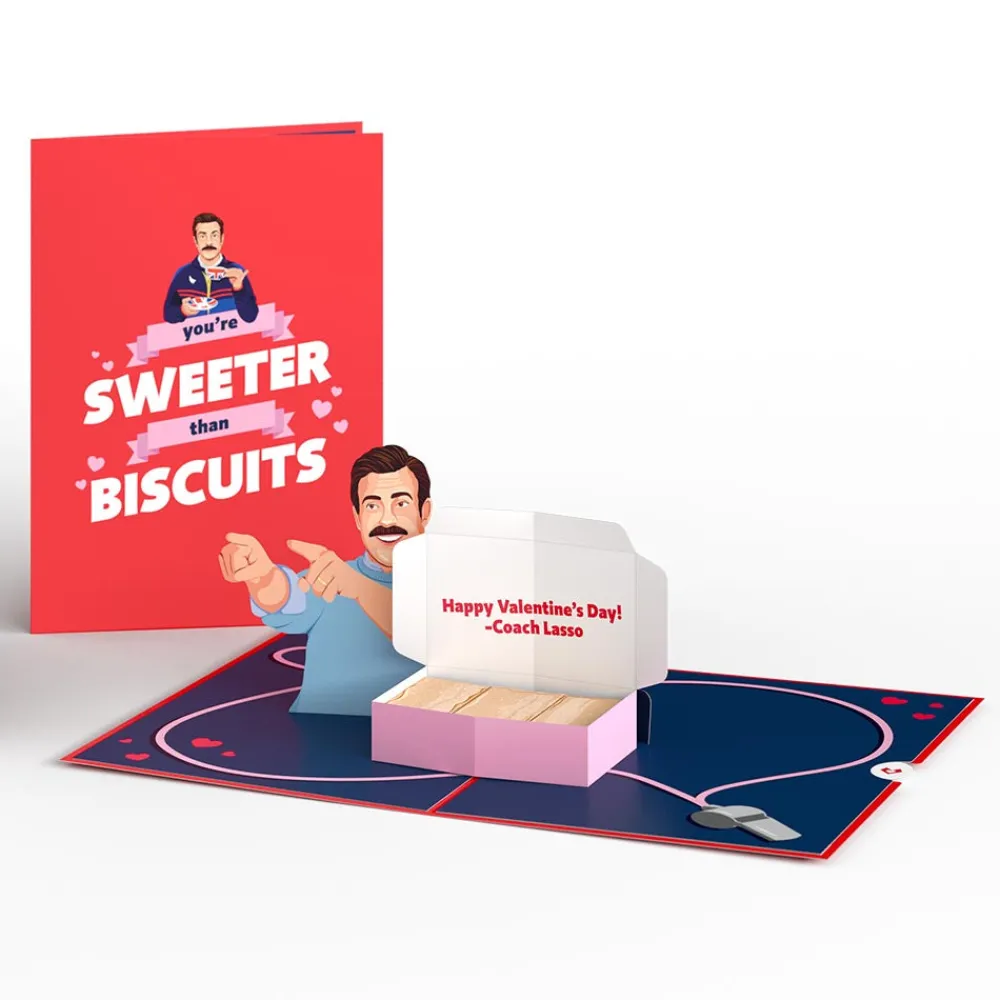 Lovepop Valentine'S Day 2/14|Ted Lasso|Ted Lasso Sweeter Than Biscuits Pop-Up Card