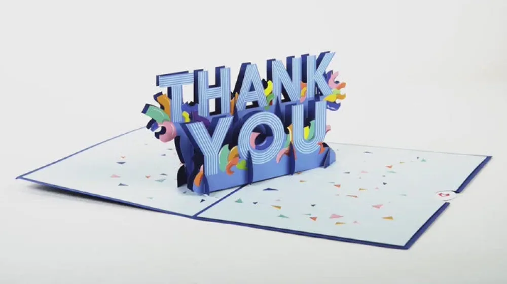 Lovepop Greeting Cards|Retirement|Thank You Confetti Pop-Up Card