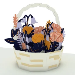 Lovepop Notecards|Thank You|Thank You Flower Basket Notecards (4-Pack)