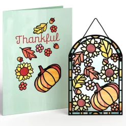 Lovepop Pop-Up Bouquets|Card & Gift Bundles|Thankful Suncatcher Card & Pop-Up Bouquet Bundle