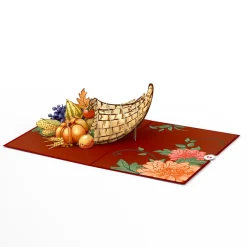 Lovepop Thanksgiving 11/27|Thanksgiving Cornucopia Pop-Up Card