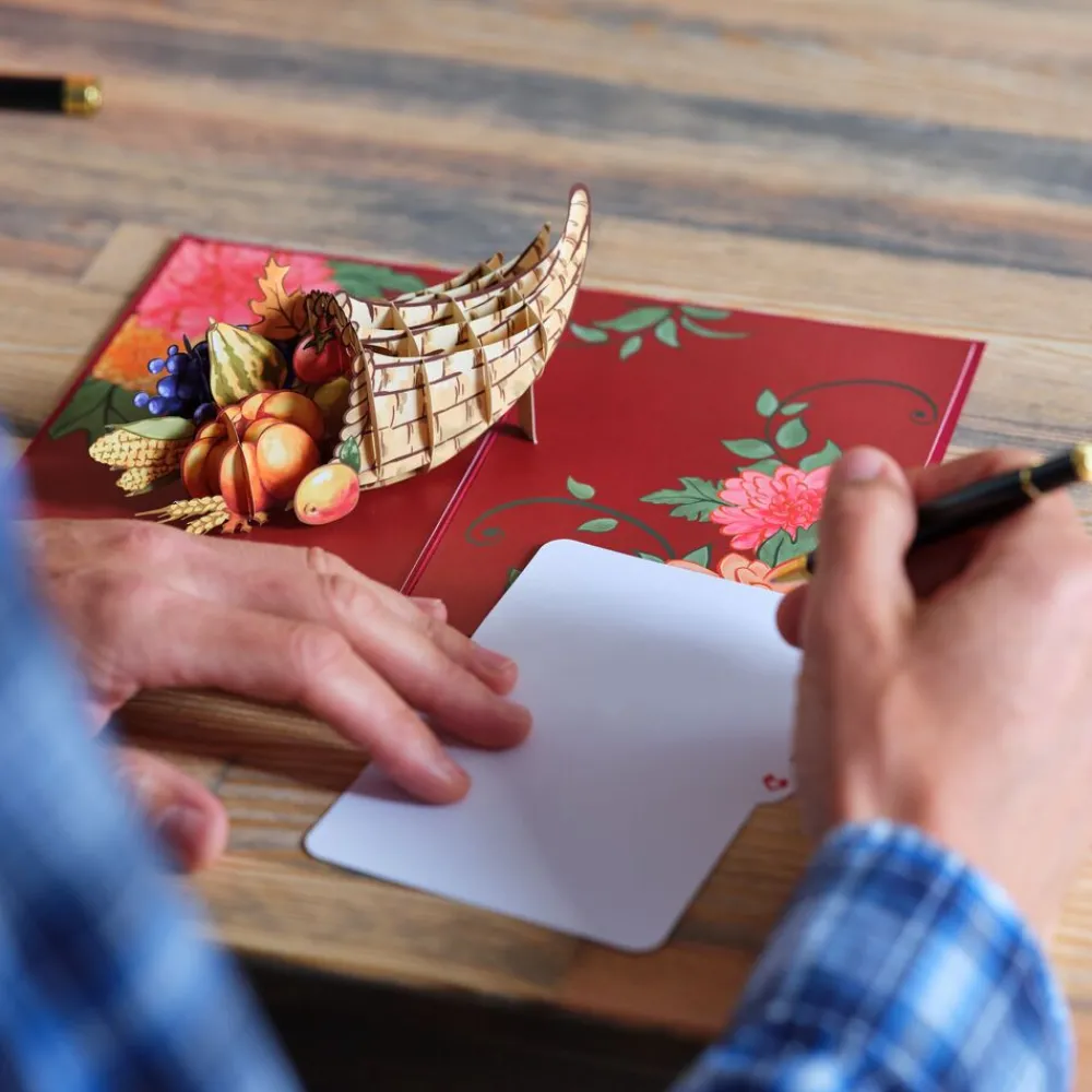 Lovepop Thanksgiving 11/27|Thanksgiving Cornucopia Pop-Up Card