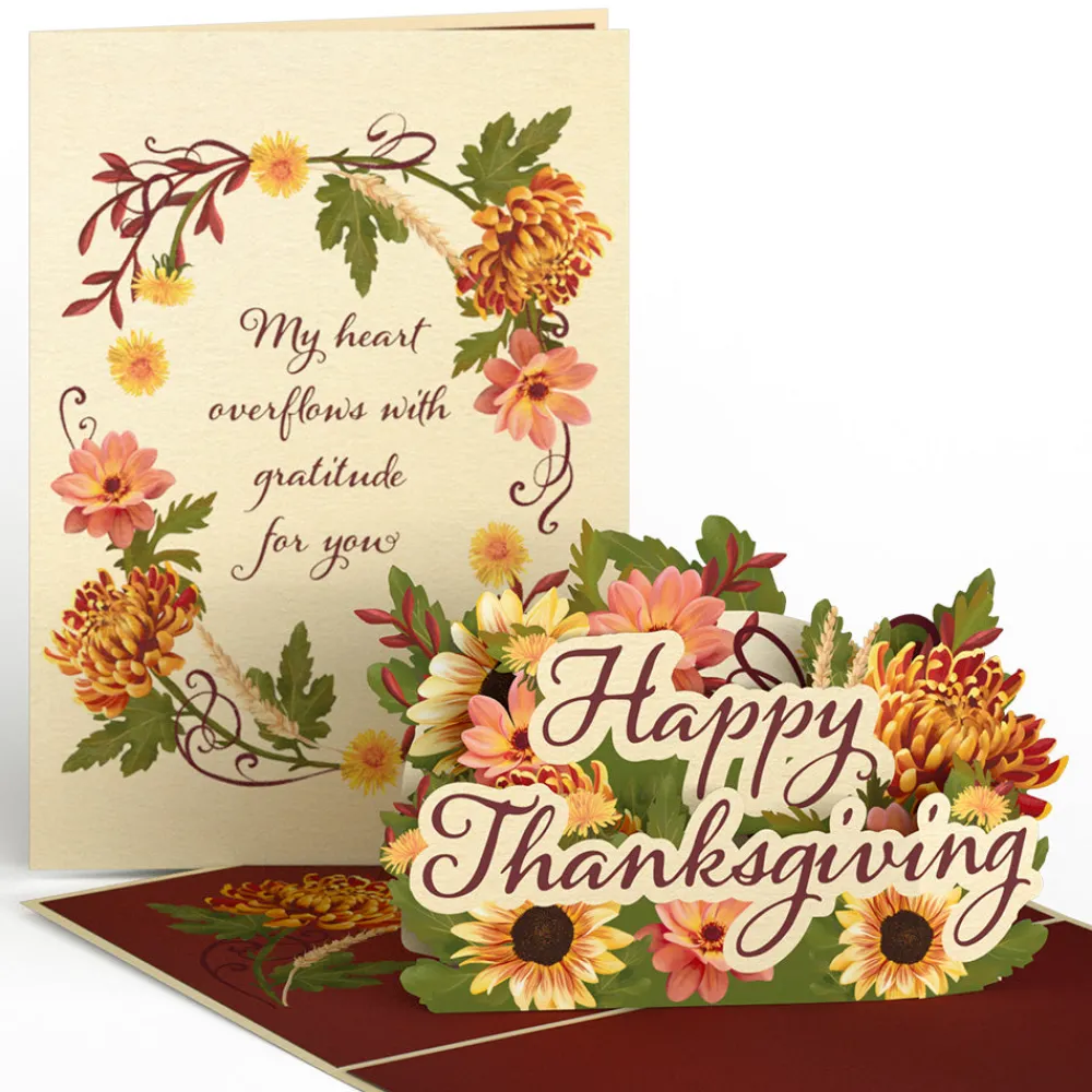 Lovepop Greeting Cards|Thanksgiving 11/27|Thanksgiving Gratitude Pop-Up Card