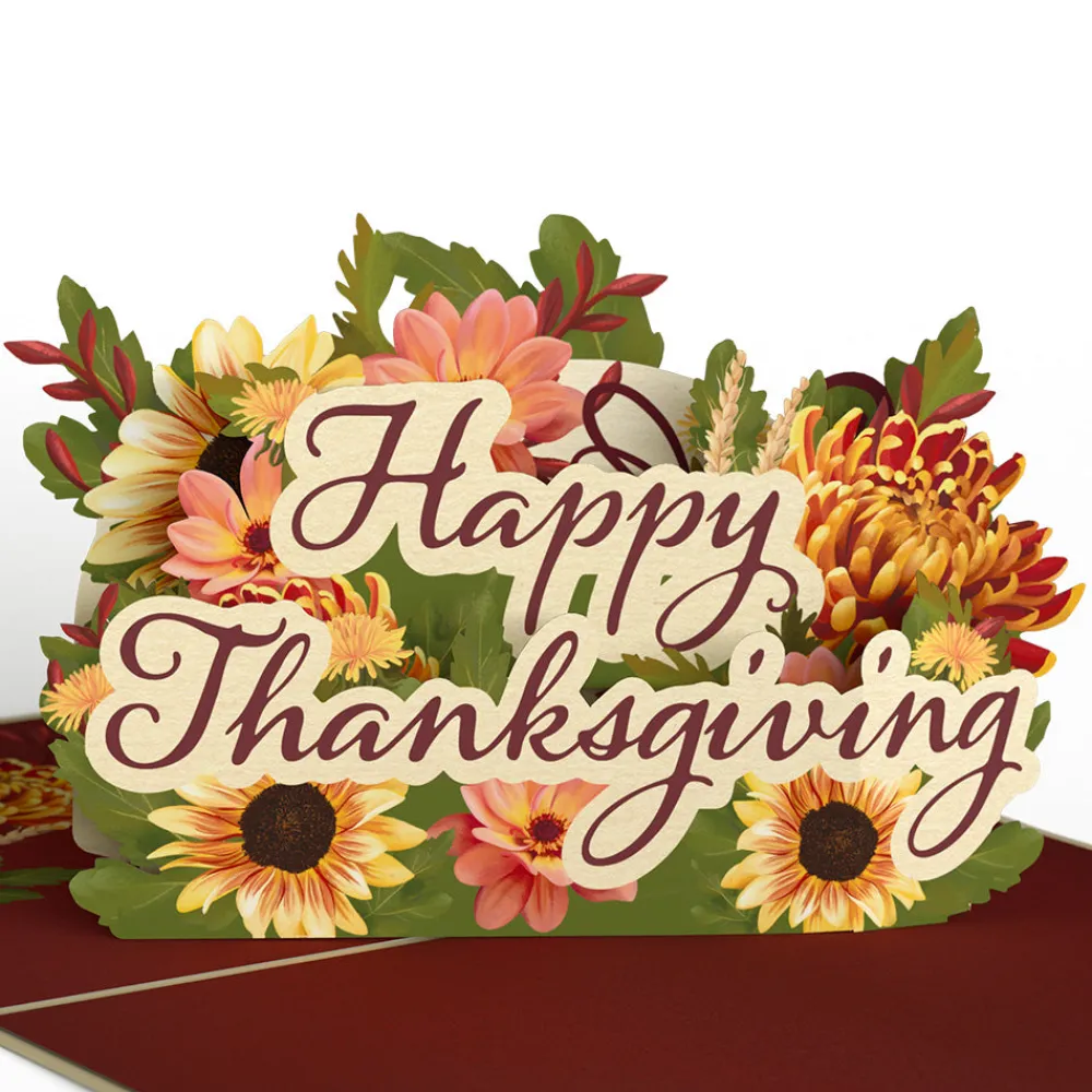 Lovepop Pop-Up Bouquets|Card & Gift Bundles|Thanksgiving Gratitude Pop-Up Card & Bouquet Bundle