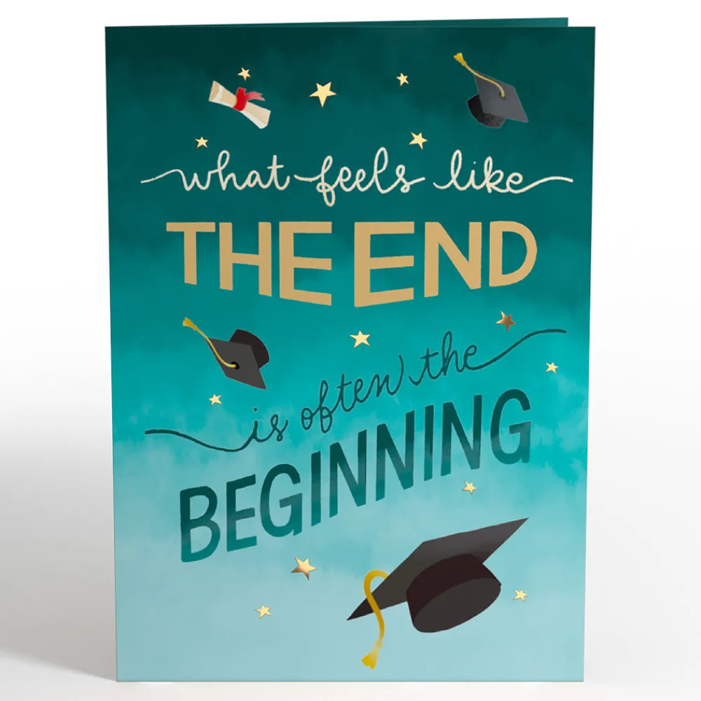 Lovepop Greeting Cards|Congratulations|The End is the Beginning Graduation Pop-Up Card