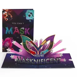 Lovepop Congratulations|Just Because|The Masked Singer™ You’re Masknificent Pop-Up Card