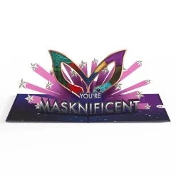 Lovepop Congratulations|Just Because|The Masked Singer™ You’re Masknificent Pop-Up Card
