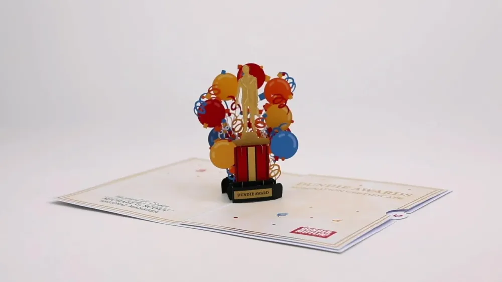 Lovepop Birthday|The Office|The Office Birthday Dundie Award Pop-Up Card
