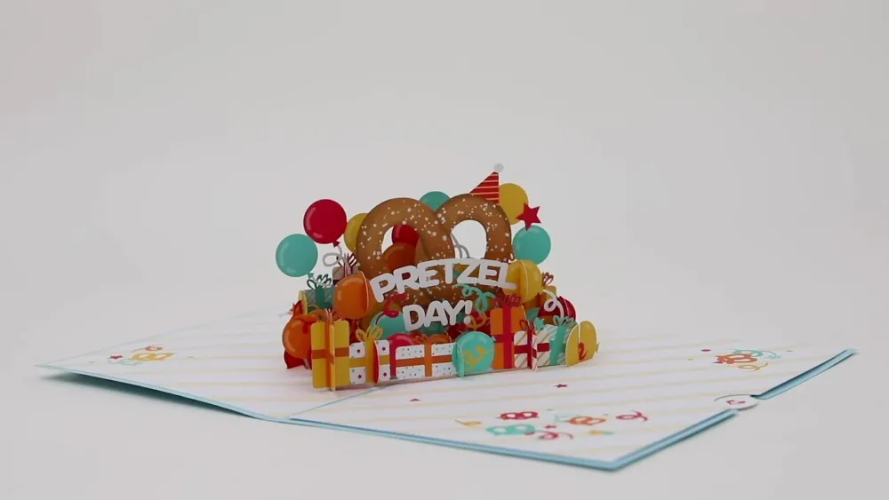 Lovepop Birthday|The Office|The Office Pretzel Day Birthday Pop-Up Card