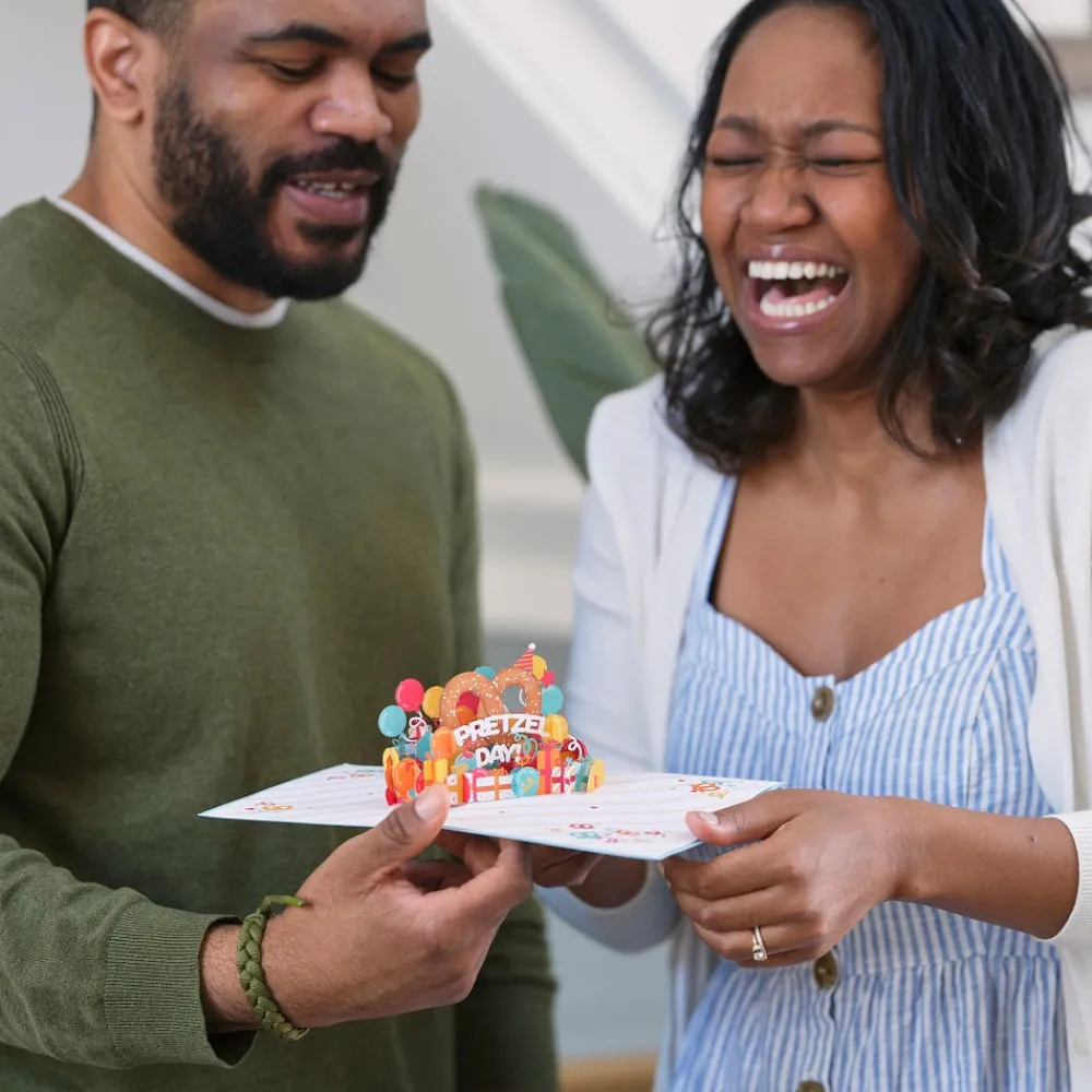 Lovepop Birthday|The Office|The Office Pretzel Day Birthday Pop-Up Card