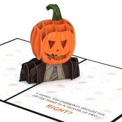Lovepop Halloween 10/31|The Office|The Office Pumpkin Head Halloween Pop-Up Card
