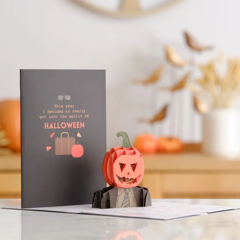 Lovepop Halloween 10/31|The Office|The Office Pumpkin Head Halloween Pop-Up Card