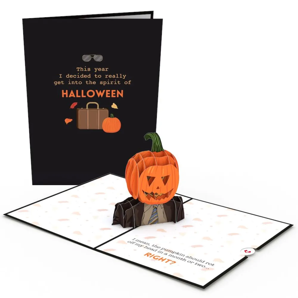 Lovepop Halloween 10/31|The Office|The Office Pumpkin Head Halloween Pop-Up Card
